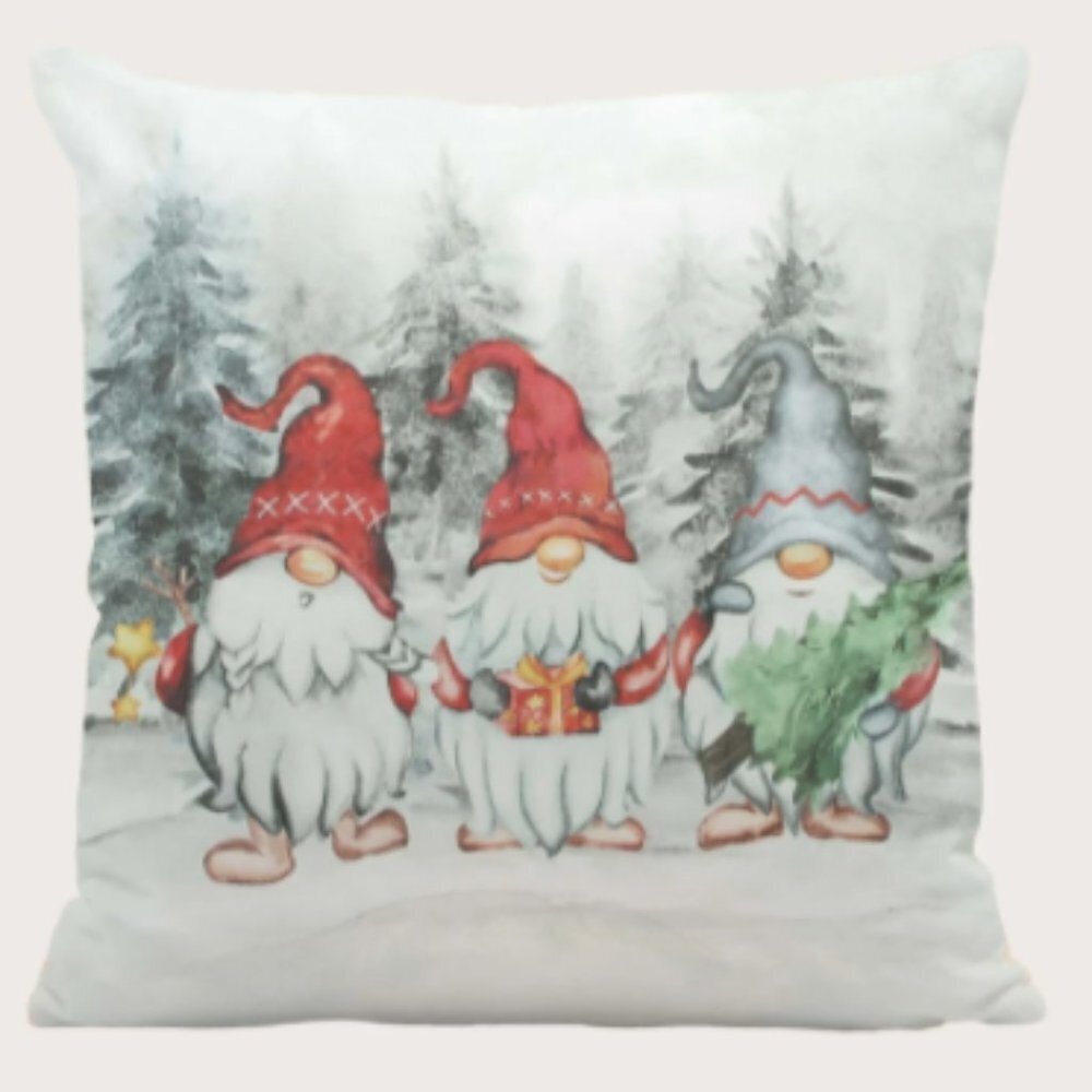 🎄 NEW🎄  Christmas Elf Print Cushion Cover